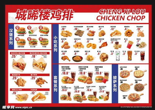 奶茶店鸡排小吃饮品海报设计图