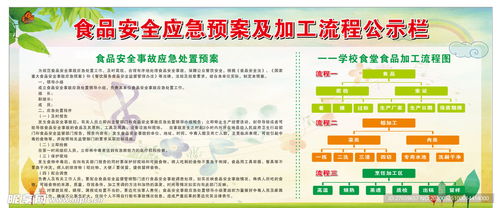 食堂加工流程图 食品安全处置设计图